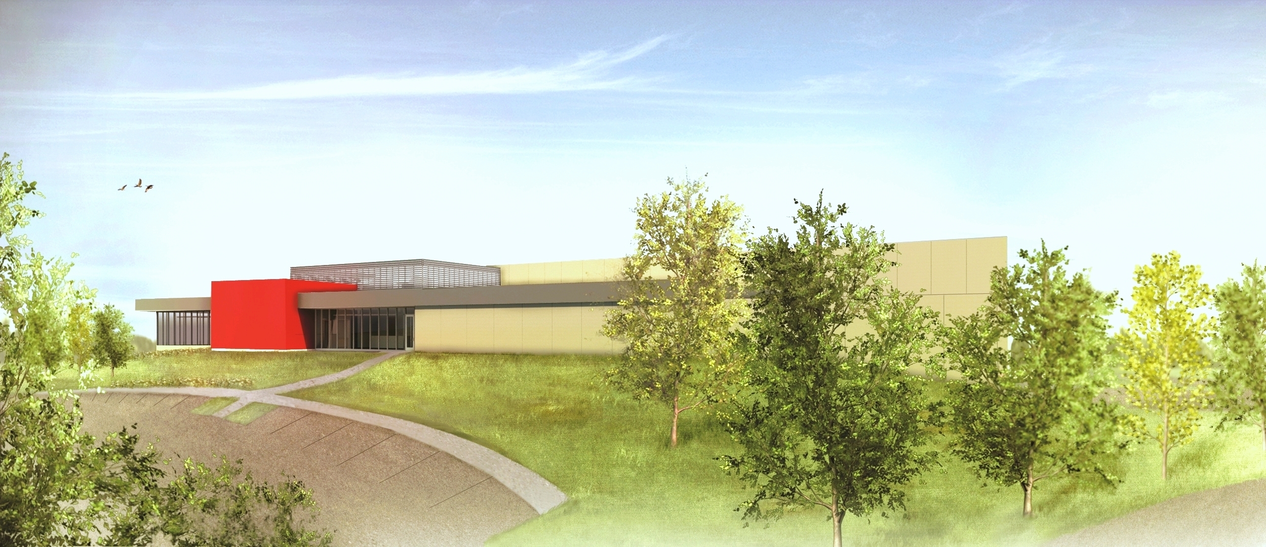 Picture of a Rendering of Proposal for a data center